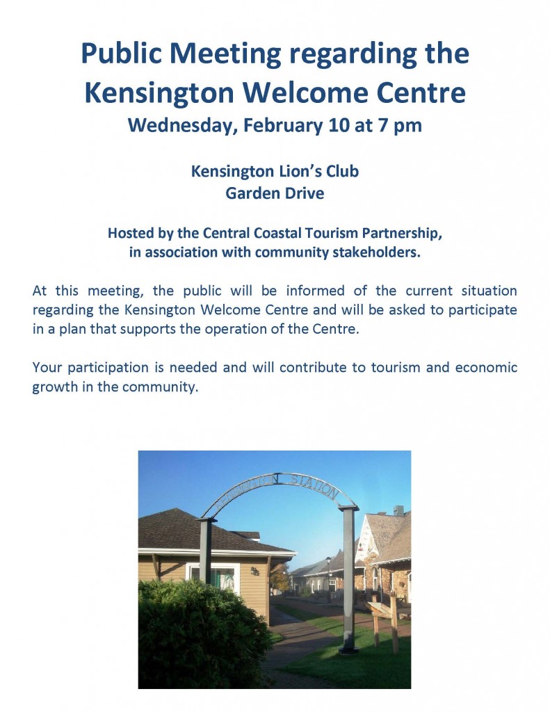 Public Meeting regarding the Kensington Welcome Centre (Feb.10 2016)
