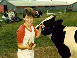 Natalie Burns, 1983 winner in a 4H competition.