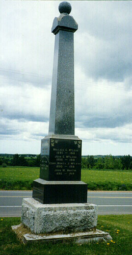 Cenotaph in Orwell Head