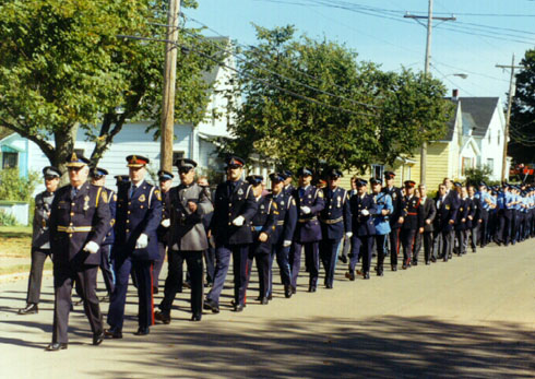 Police in Parade.